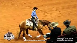Tinsel Town Light ridden by Vanessa Strotmann  - 2015 NRHA Futurity (Open Futurity Second Go)