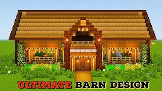 Minecraft: (EASY) Ultimate Barn ( Animal Shelter) Build Tutorial