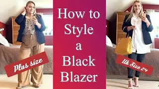 1 BLAZER , 5 OUTFITS /PLUS SIZE STYLE / UK SIZE 24 / HOW TO STYLE A BLACK BLAZER