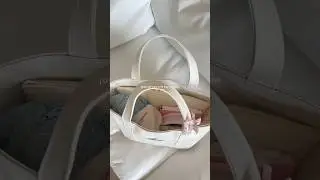 pack my new tote bag with me👛⭐️ #whatsinmybag #packwithme #asmr #aesthetic #pinterest #totebag