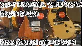 Squier Paranormal Esquire and Strat-O-Sonic. Fuzzed out fun and Ambient wobbles.