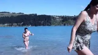 New Zealand Beach Swim with 