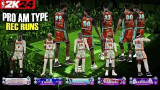 PRO AM TYPE DOWN TO THE WIRE REC RUNS ON NBA 2K24 WENT DOWN LIKE THIS…