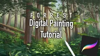 iPad Painting- Warm Forrest