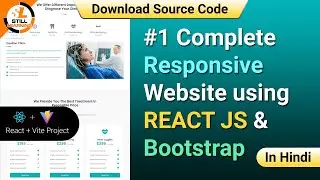 #1 Complete Responsive Website using REACT JS & Bootstrap with Source Code 2024 🔥🔥