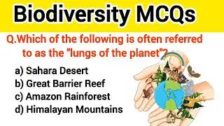Biodiversity MCQ | Biodiversity and Conservation |biodiversity important questions