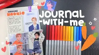 (ASMR?) kpop journal with me - managing koo 🐰🧡
