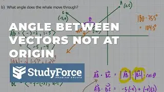 Finding the Angle Between Vectors Not Centered at the Origin | Application