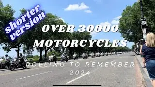 Rolling to Remember 2024 Shorter Version #HonorOurFallen #memorialday #rollingthunder #mia #amvets