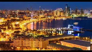 Night life in Baku Azerbaijan