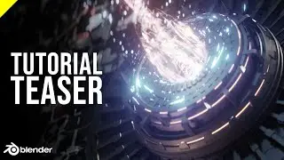 (Tutorial Teaser) Futuristic Beam │Blender 2.8 FX