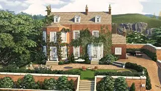 BRITISH COUNTRYSIDE MANOR | Sims 4 Speed Build (Stop Motion)