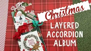 Christmas Layered Accordion Album🎅🏼🎄Christmas in July 2022