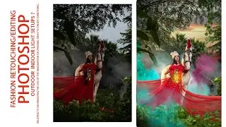 Outdoor fashion photo Retouching