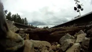 AMAZING! GO PRO UNDER 75MPH Train!!!