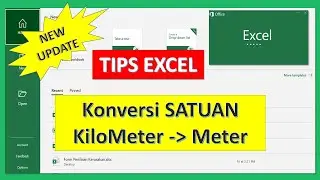 Cara Mengkonversi satuan Kilometer ke Meter Di Microsoft Excel #Shorts