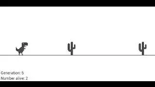 Python AI Learns to Play the Chrome Dinosaur Game | Made with Pygame and NEAT