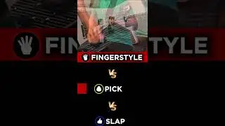 FINGERSTYLE vs PICK vs SLAP - FUNK