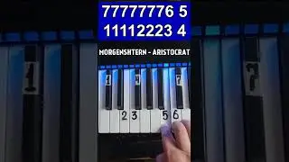 MORGENSHTERN - ARISTOCRAT КАК ИГРАТЬ НА ПИАНИНО