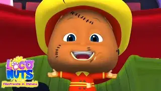 Cinque piccoli mostri | Canzone di Halloween | Cartoni animati | Loco Nuts | Filastrocche italiane