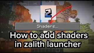 How to add shaders in Minecraft zalith launcher 👌👌