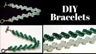 Beaded bracelets. Jewelry making tutorial. Easy beading