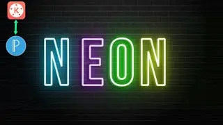 How To Make Neon Text Animation Effects In Kinemaster! | TheVashuEditor