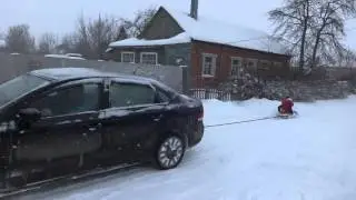 катаемся на ватрушках 5