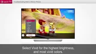 LG TV   Troubleshooting Dark or Blurry Picture