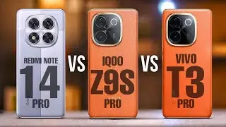 Redmi Note 14 Pro 5g Vs iQoo Z9s Pro 5g Vs Vivo T3 Pro 5g