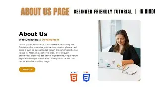 Responsive About Us Page Using HTML and CSS | About Us Page Design in HTML CSS |  