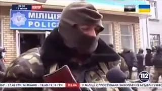 Захват Славянска ополченцами Обзор Канал 112