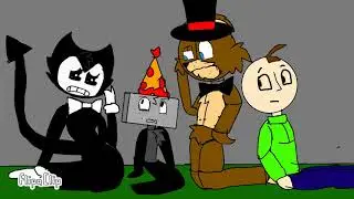 Bendy Freddy and Baidl birthday boy blam VS Cartoon cat (2)