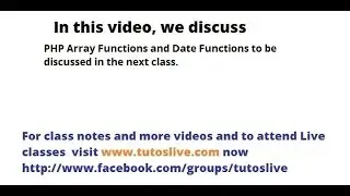PHP Date Functions