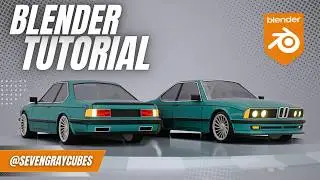 Blender tutorial - Car modeling (EASY METHOD)