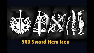 Flat GUI RPG Sword Item Icons/Unreal Engine Marketplace/Unity Asset Store/game asset