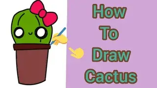 How To Draw CUTE CACTUS| MY KAWAII CORNER