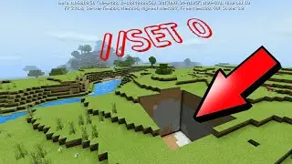Как прописать команду //set в minecraft pe туториал #3