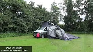 How to Pitch a Drive Away Awning (Real Time)