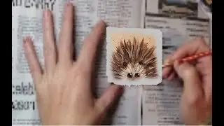 Hedgehog Magnet Painting