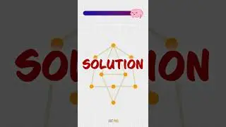 Difficult Puzzle to DRAW Without Lifting Your Pencil 🧠 [BRAIN GAME]