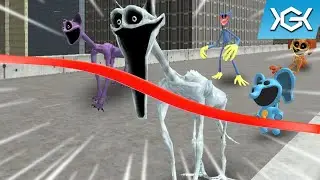 poppy playtime team running race - nextbots in playground mod