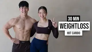 30 MIN FULL BODY HIIT FAT BURN | All Standing, No Equipment, with Modification