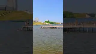 в Чебоксарах + 30 дети купаются в Заливе. 