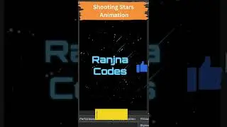 ✨ Realistic Shooting Stars Animation Using HTML, CSS & JavaScript 