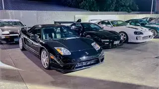 RARE JDM LEGENDS TOOK OVER GASOLINE STATION! NSX, SUPRA, RX7, HAKOSUKA, AE86