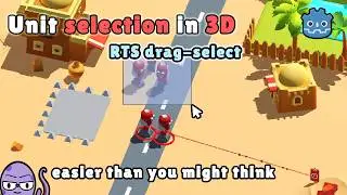 RTS Unit Selection in 3D | Drag select objects