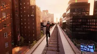 Getting hit by train physics in Marvel's Spider-Man 2