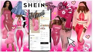 SHEIN Girly PINK Try- On Haul 2025| SHEIN clothing haul, skirts, dresses, my first SHEIN try on haul