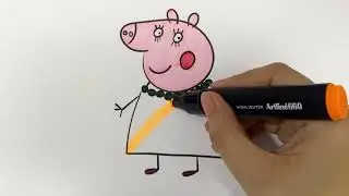 Mummy Pig Coloring #coloring #colors #coloringpages #art #peppapig #mummypig